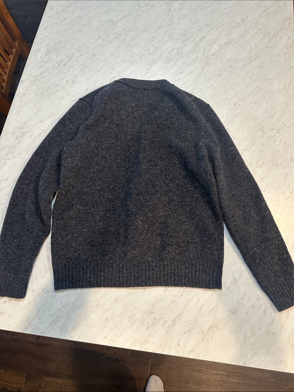 Ralph Lauren Rugby Dark Charcoal Button-Front Cardigan - Picture 5 of 6